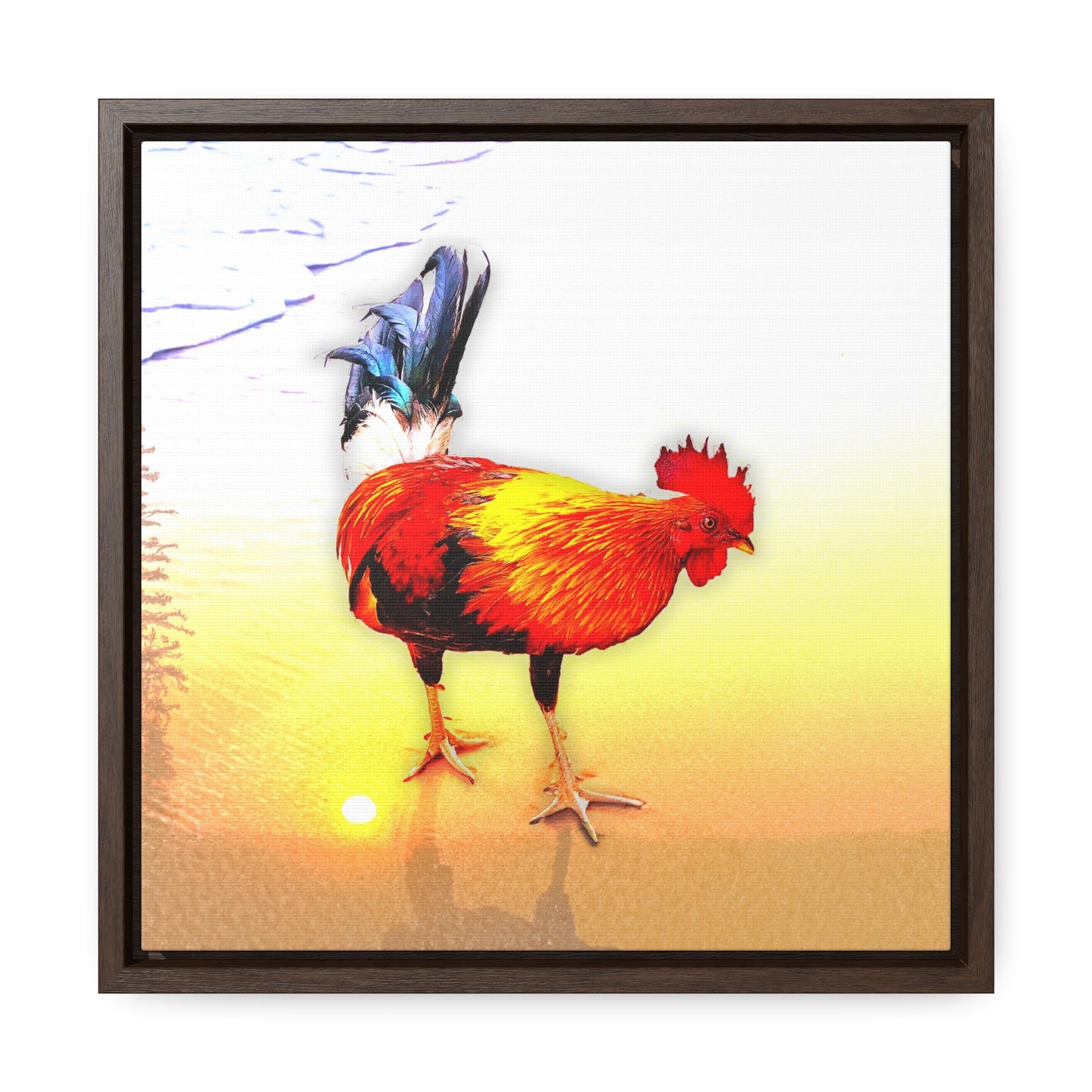 Chicken - Framed Gallery Canvas