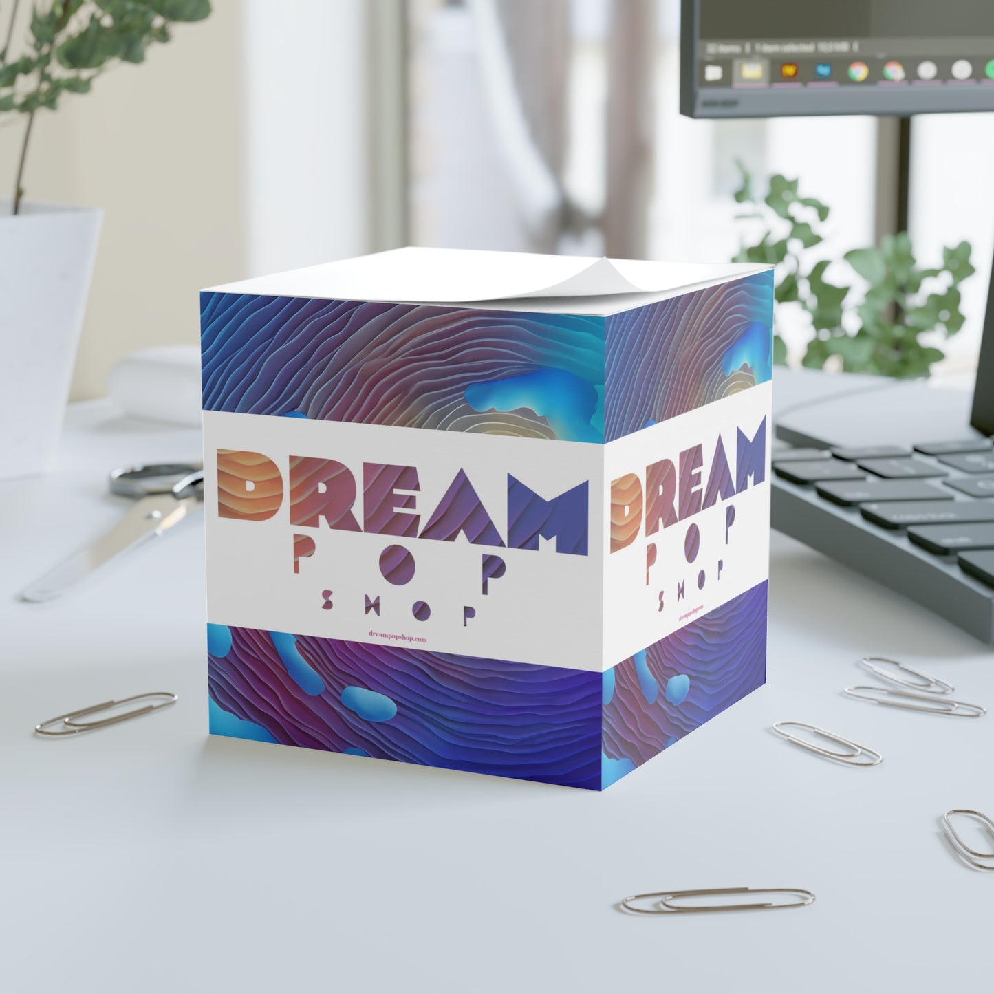 Dream Pop Shop Note Cube