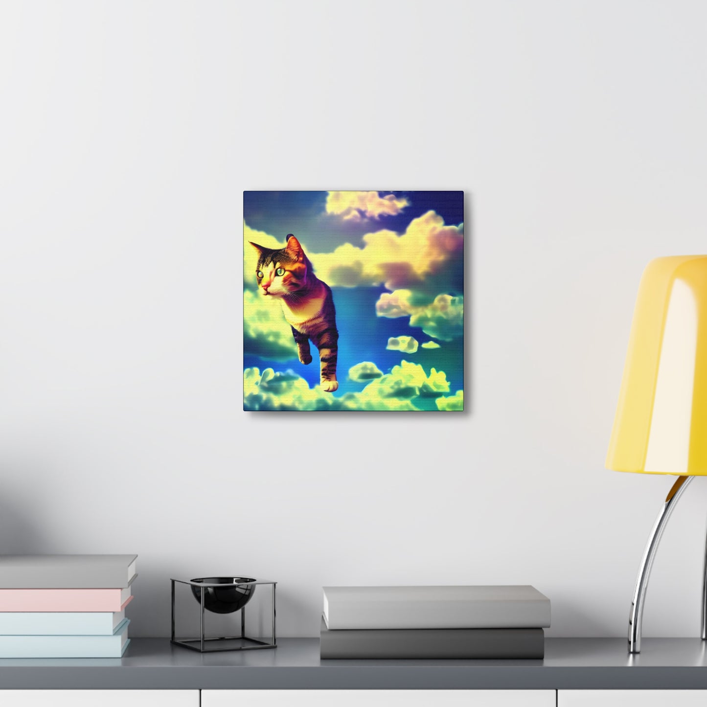 Cat In The Clouds - Gallery Canvas