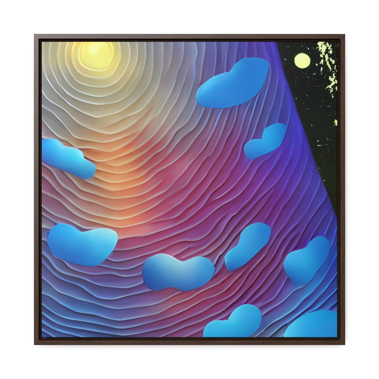 In The Clouds 02 - Framed Gallery Canvas