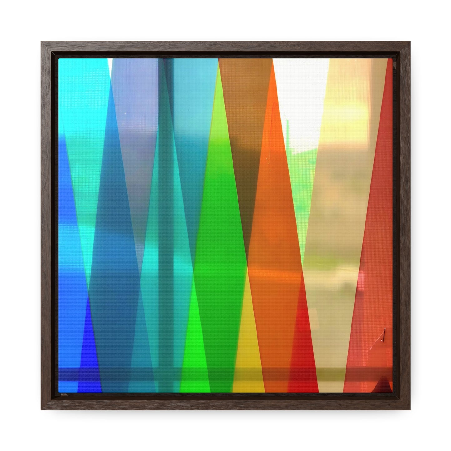 Color Stripes - Framed Gallery Canvas