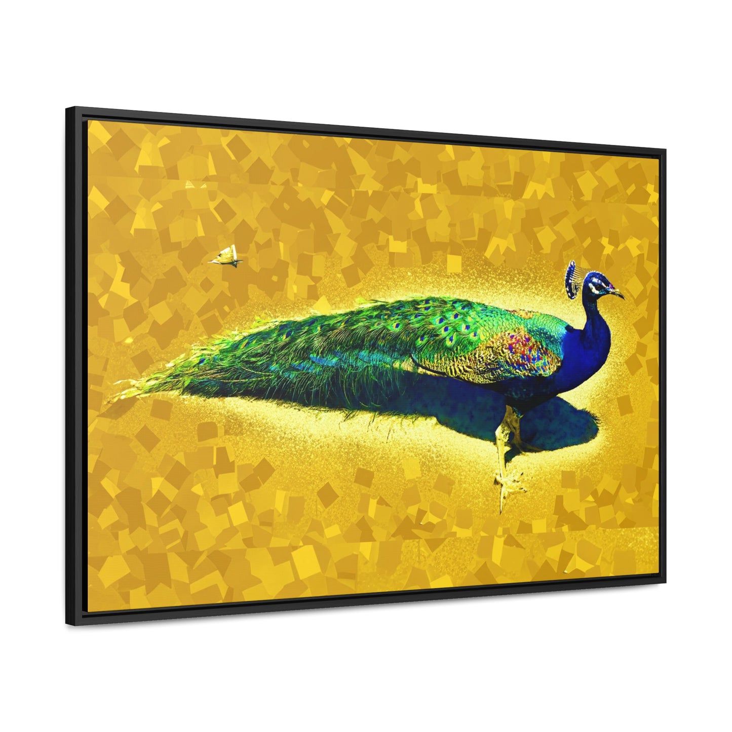 Peacock Gold - Framed Gallery Canvas