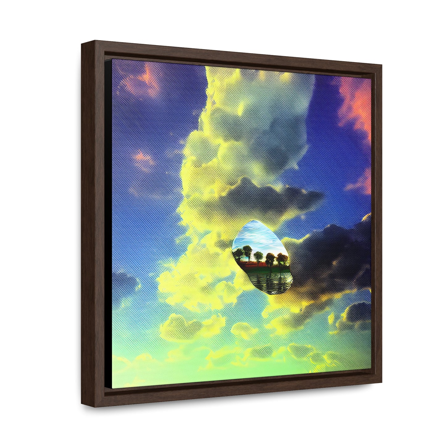 Island In The Clouds 03 - Framed Gallery Canvas