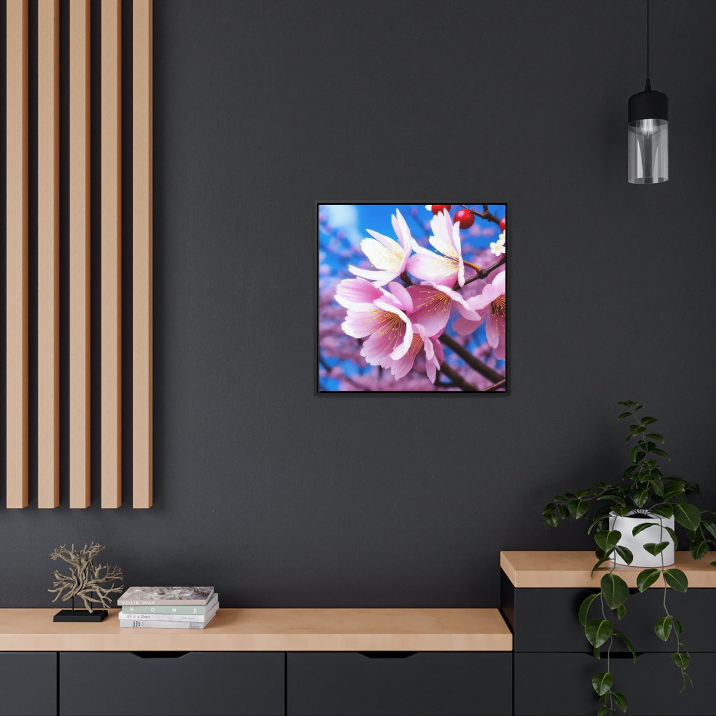 Cherry Blossom - Framed Gallery Canvas
