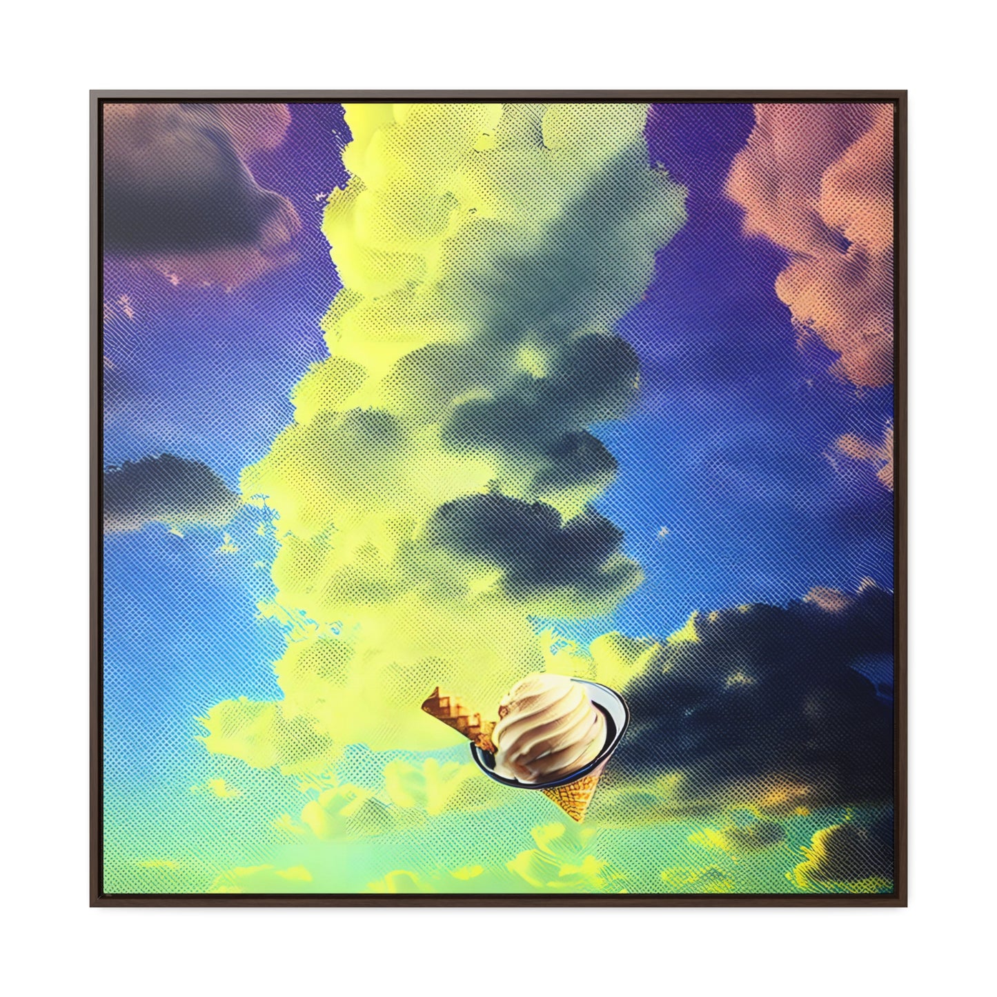 Ice Cream In The Clouds 03 - Framed Gallery Canvas