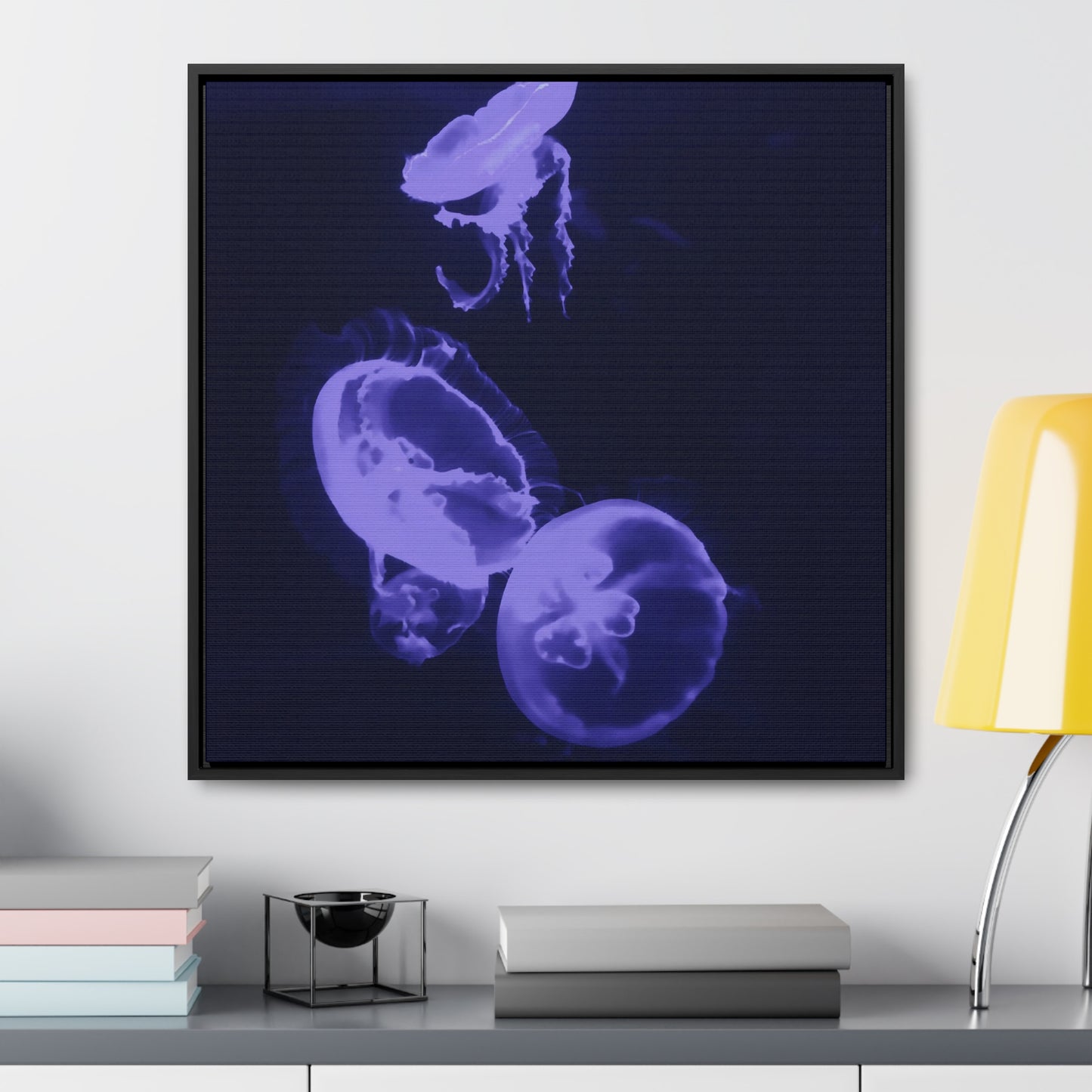 Moon Jelly 01 - Framed Gallery Canvas